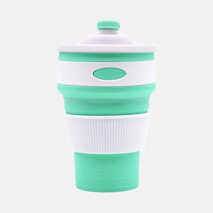 Portable Silicone Cup Hot FoldingTelescopic Multi-function Collapsible Drinking Coffee Cup Foldable Silica Mug Travel Cute Mugs