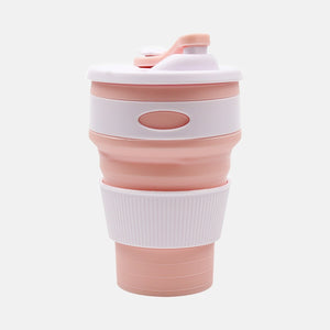 Portable Silicone Cup Hot FoldingTelescopic Multi-function Collapsible Drinking Coffee Cup Foldable Silica Mug Travel Cute Mugs