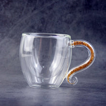 Load image into Gallery viewer, Coffee Mug Crystal Glass Cup Luxury Double Layers Milk Cup Tea Water Bottle Rhinstones Drinkware H1124
